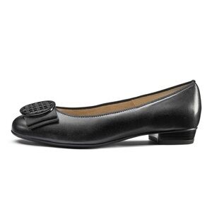 ARA Bambi Ornament Ballet Flat Black Nappa Leather US 11